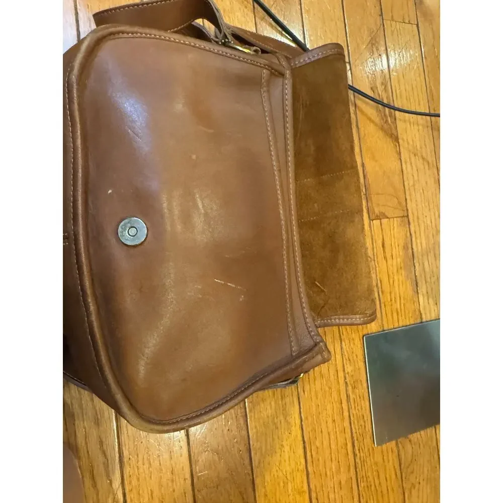 Vintage Coach 3118 tan y2k Leather Crossbody Shoulder Bag Purse (150